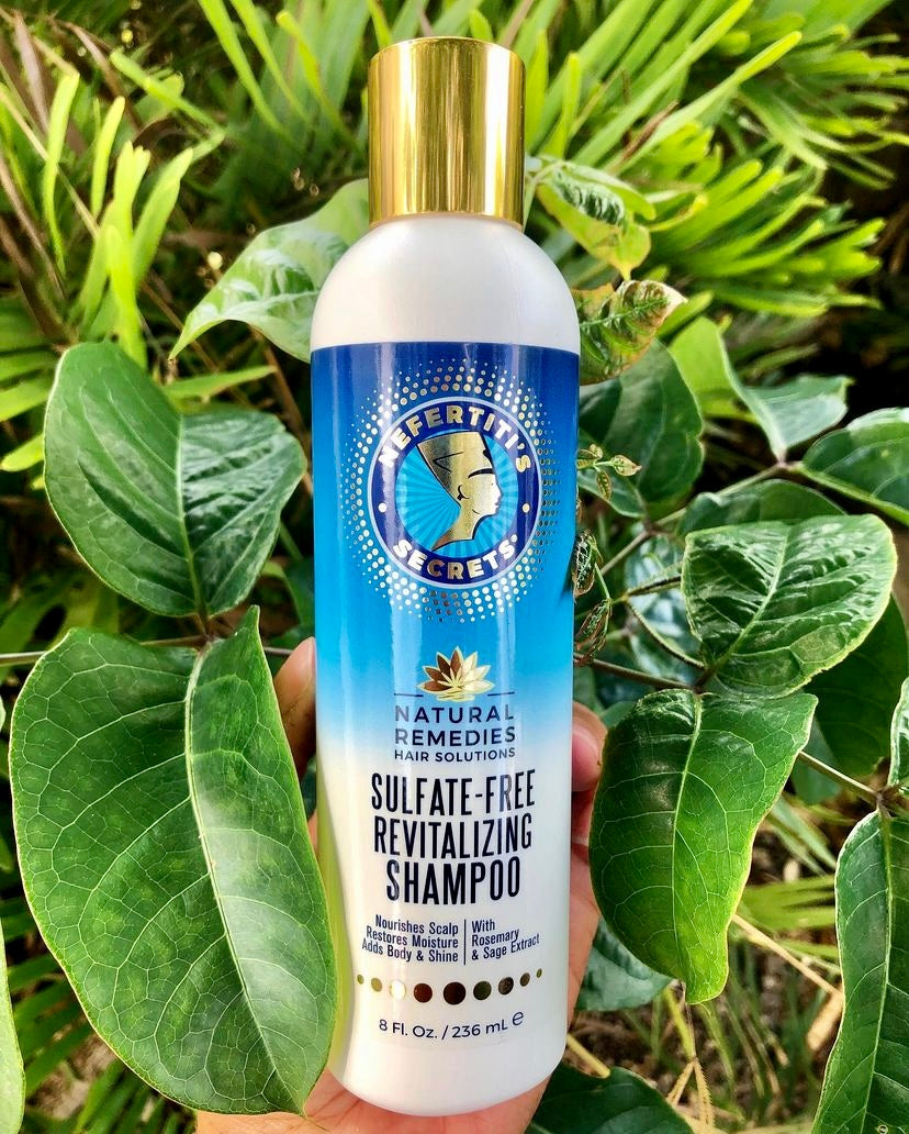 Sulfate free shampoo plants background