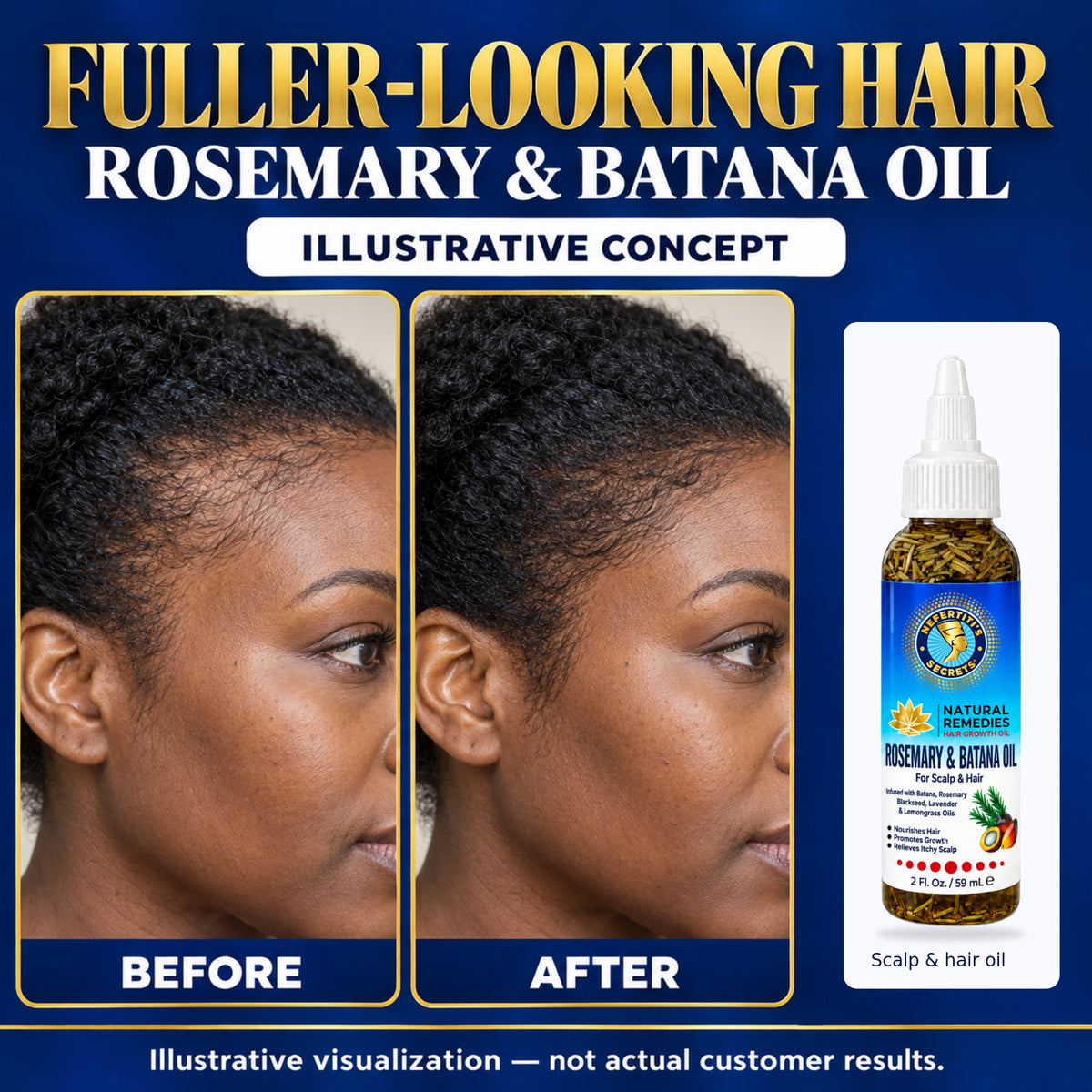 Nefertiti’s Secrets Rosemary &amp; Batana Oil 2oz