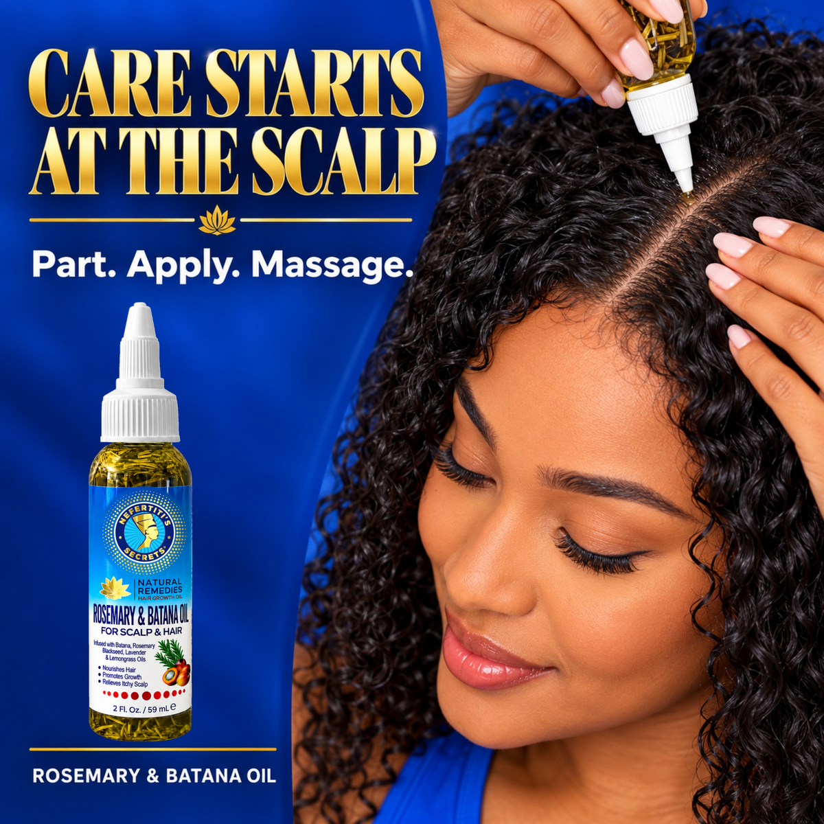 Nefertiti’s Secrets Rosemary &amp; Batana Oil 2oz