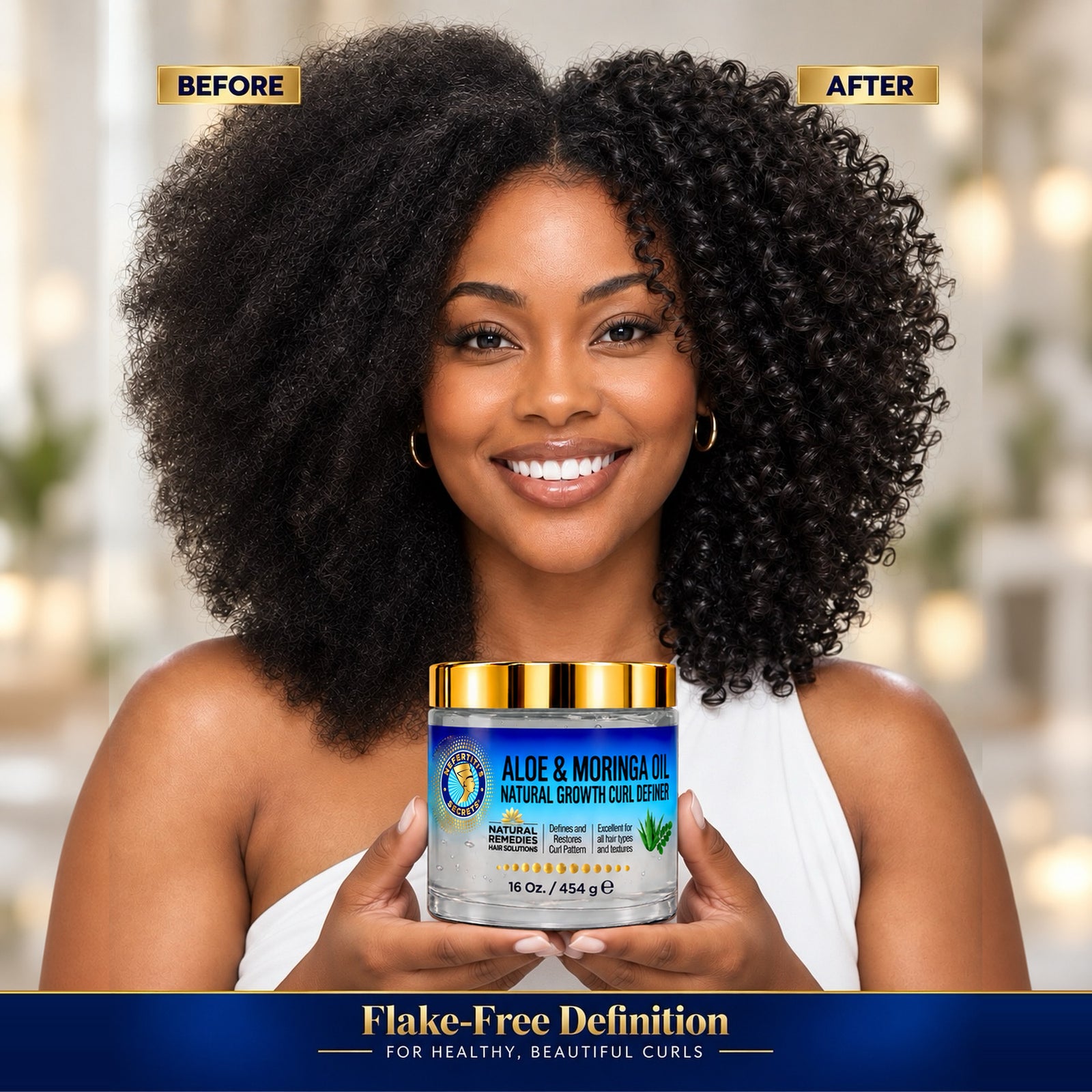 Aloe & Moringa Oil Natural Growth Curl Definer 8oz