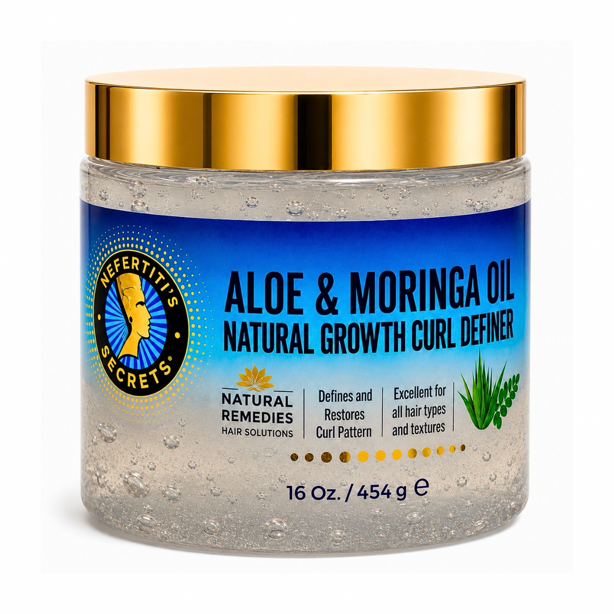 Aloe &amp; Moringa Oil Natural Growth Curl Definer 16oz