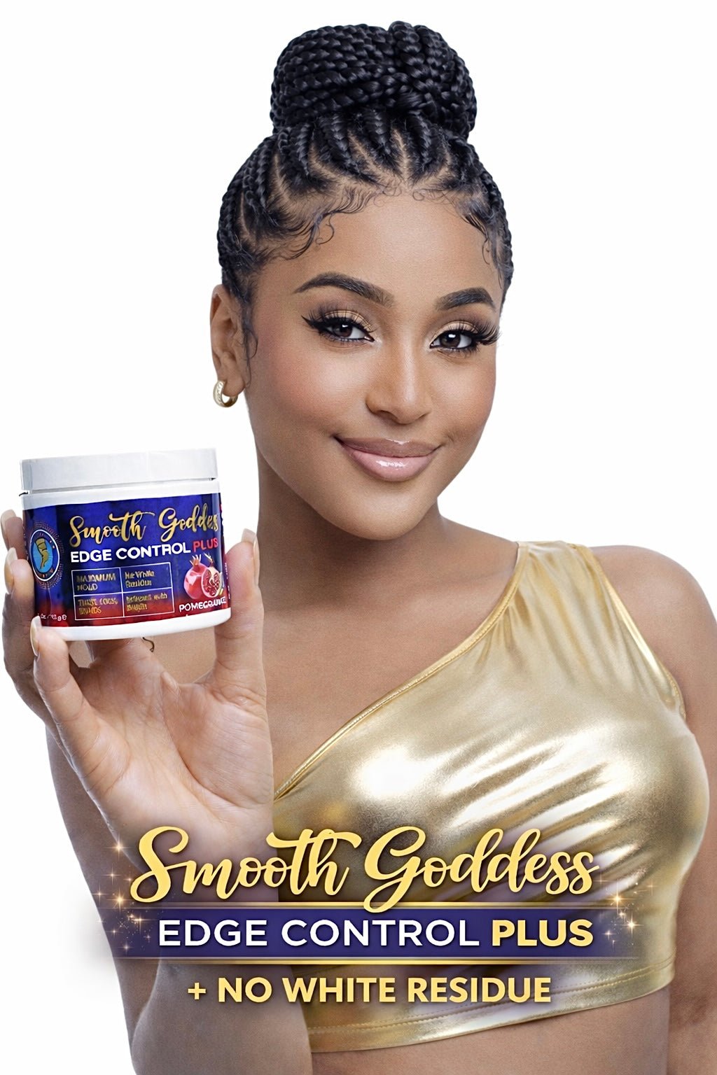 Smooth Goddess Edge Control Plus Pomegranate 4oz
