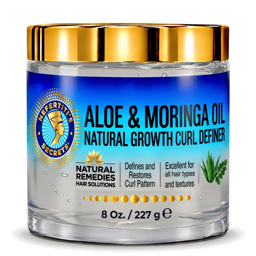 Aloe &amp; Moringa Oil Natural Growth Curl Definer 8oz