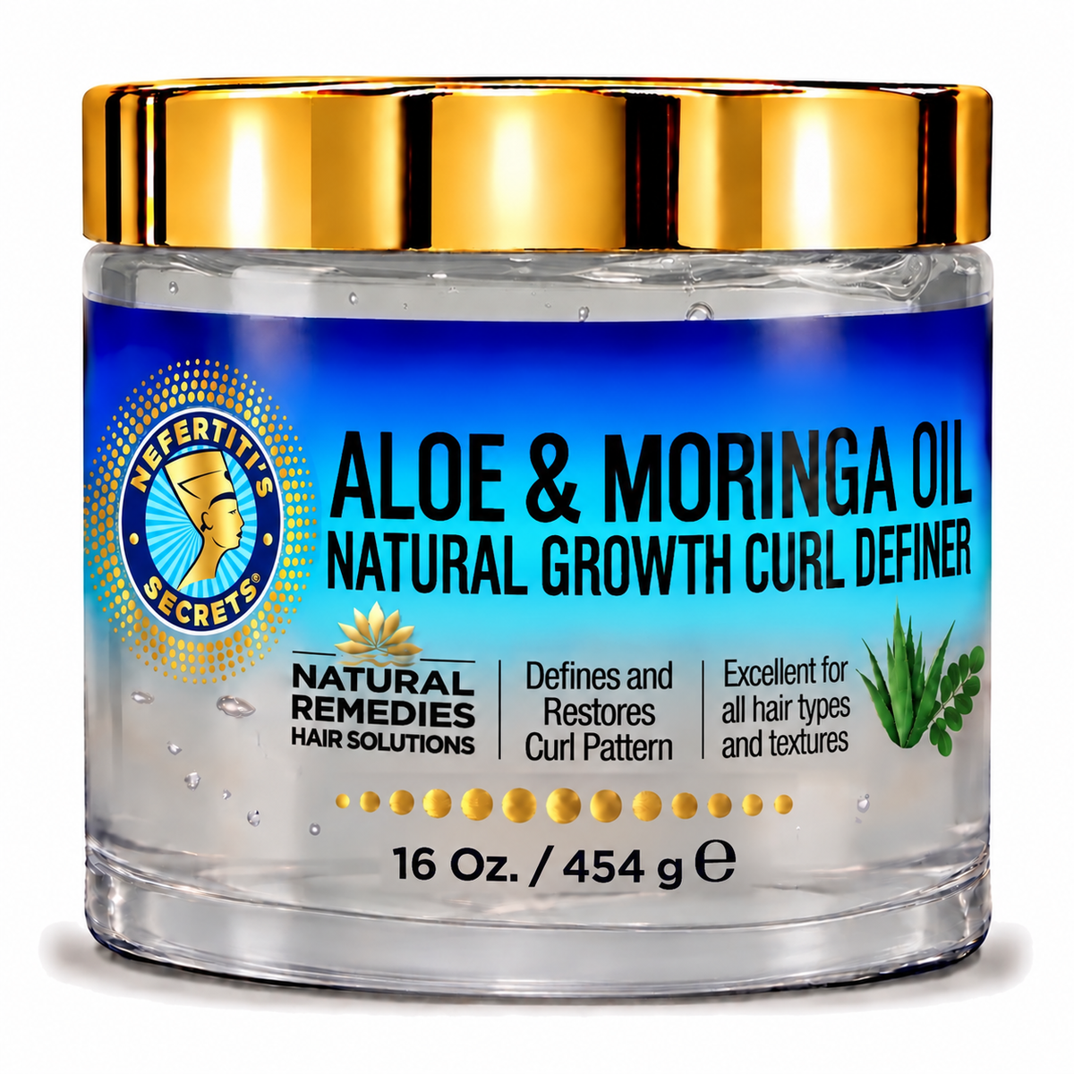 Aloe &amp; Moringa Oil Natural Growth Curl Definer 16oz