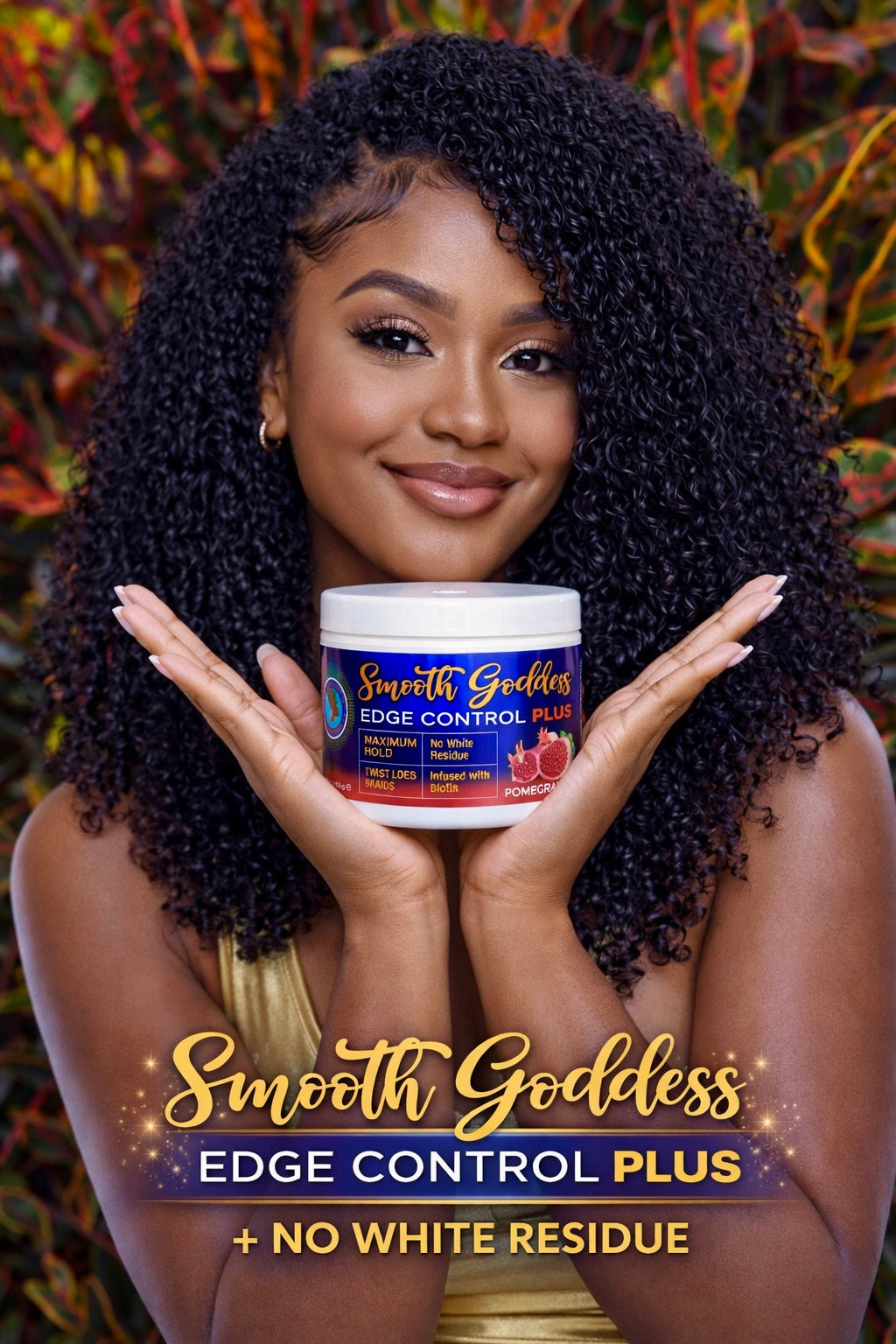 Smooth Goddess Edge Control Plus Pomegranate 4oz