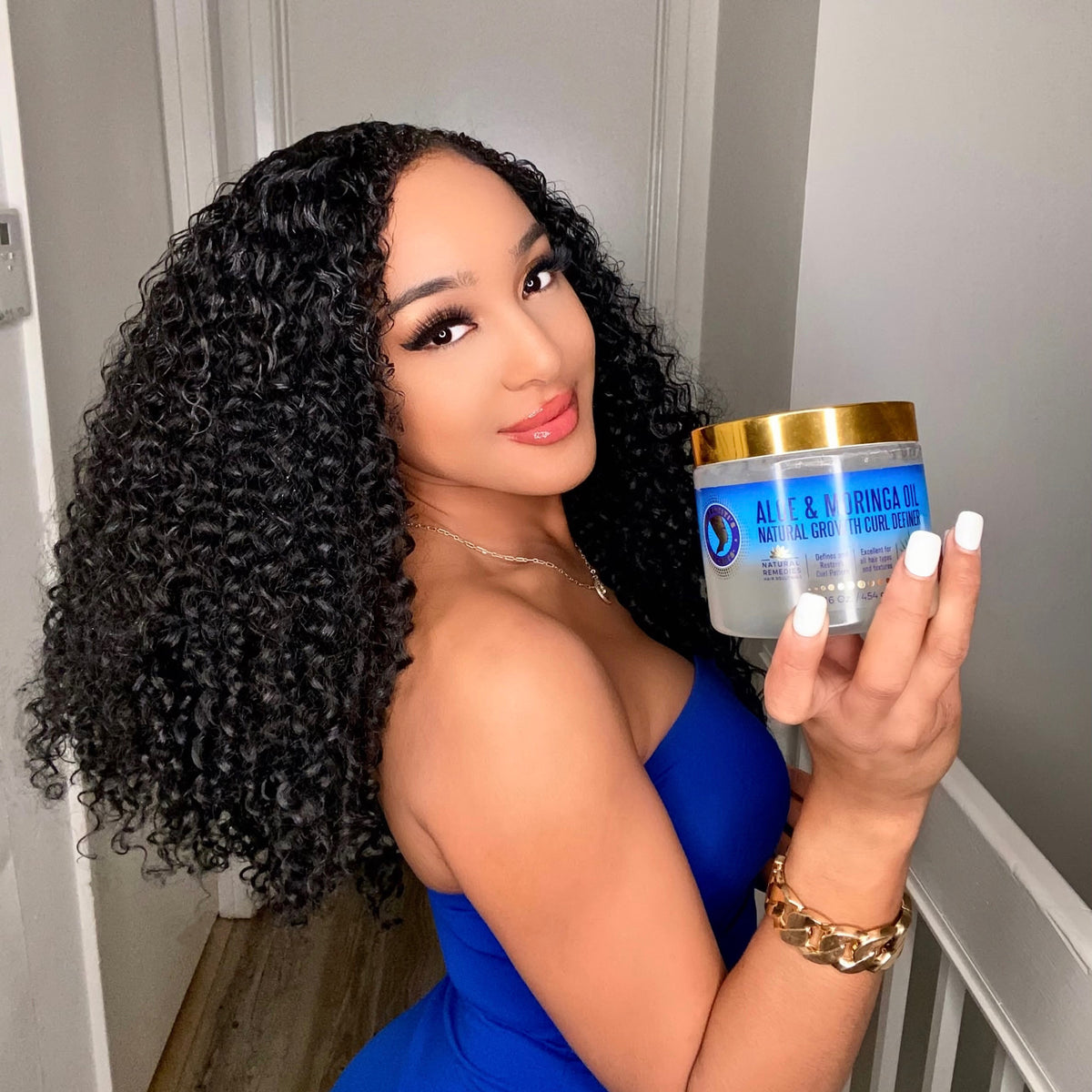 Aloe & Moringa Oil Natural Growth 16oz - Nefertiti’s Secrets