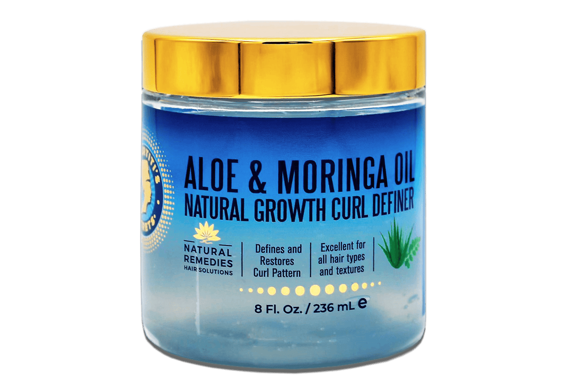 Aloe &amp; Moringa Oil Natural Growth Curl Definer 8oz