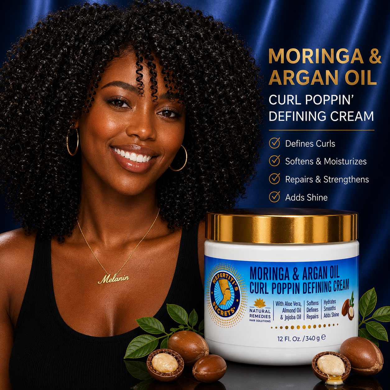 ベアトップ+チューブトップ Hawaii Muse by rimo Crinkle shirring top Moringa & Argan Oil Curl Cream 12oz - Nefertiti's Secrets