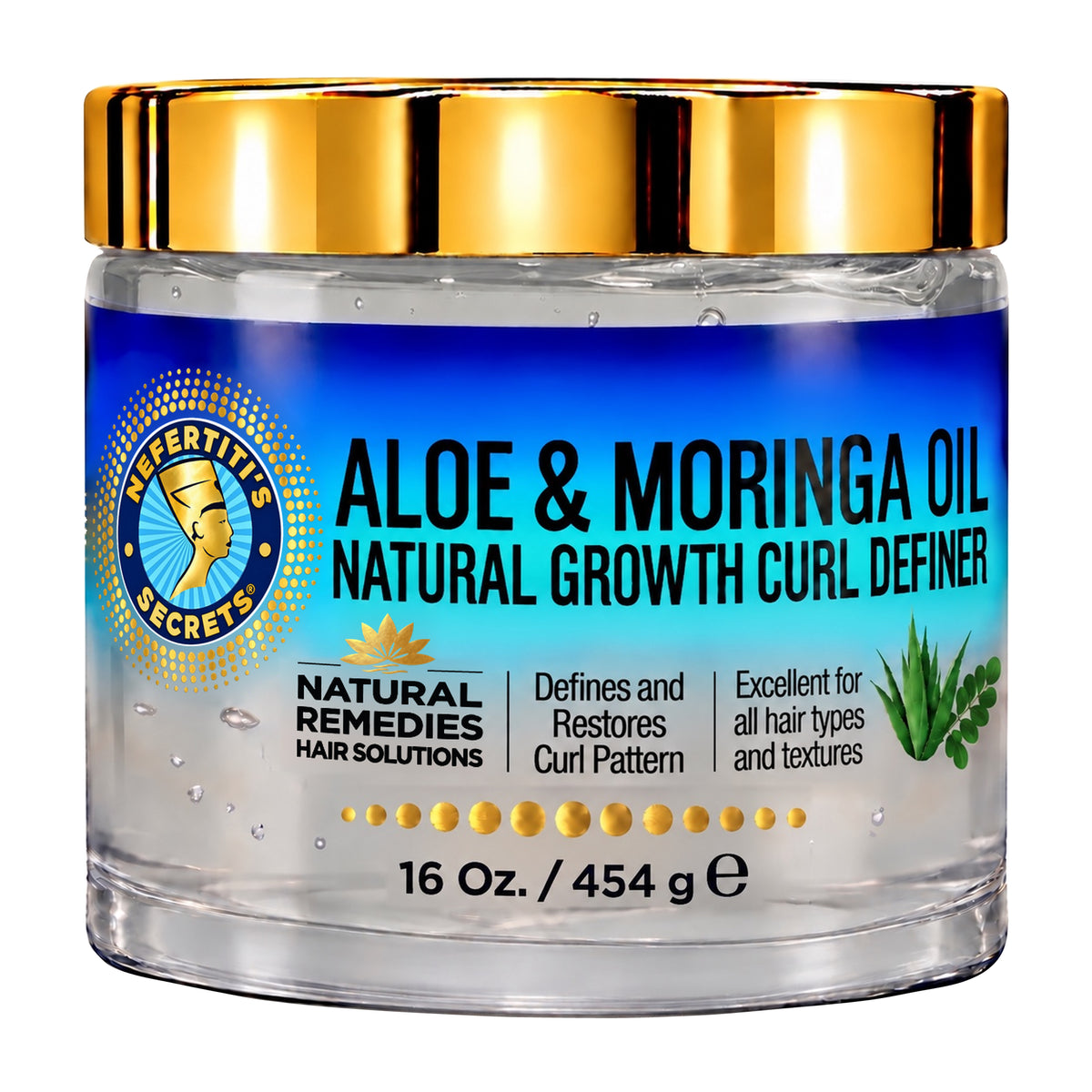 Aloe &amp; Moringa Oil Natural Growth Curl Definer 16oz