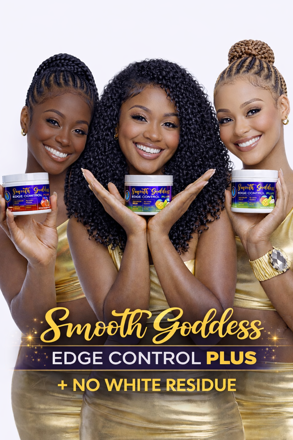 Smooth Goddess Edge Control Plus Pomegranate 4oz
