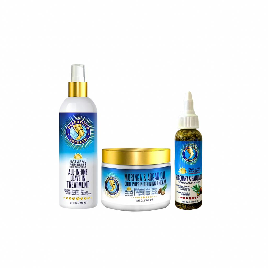 Hydrate Define & Grow Bundle - Nefertiti's Secrets
