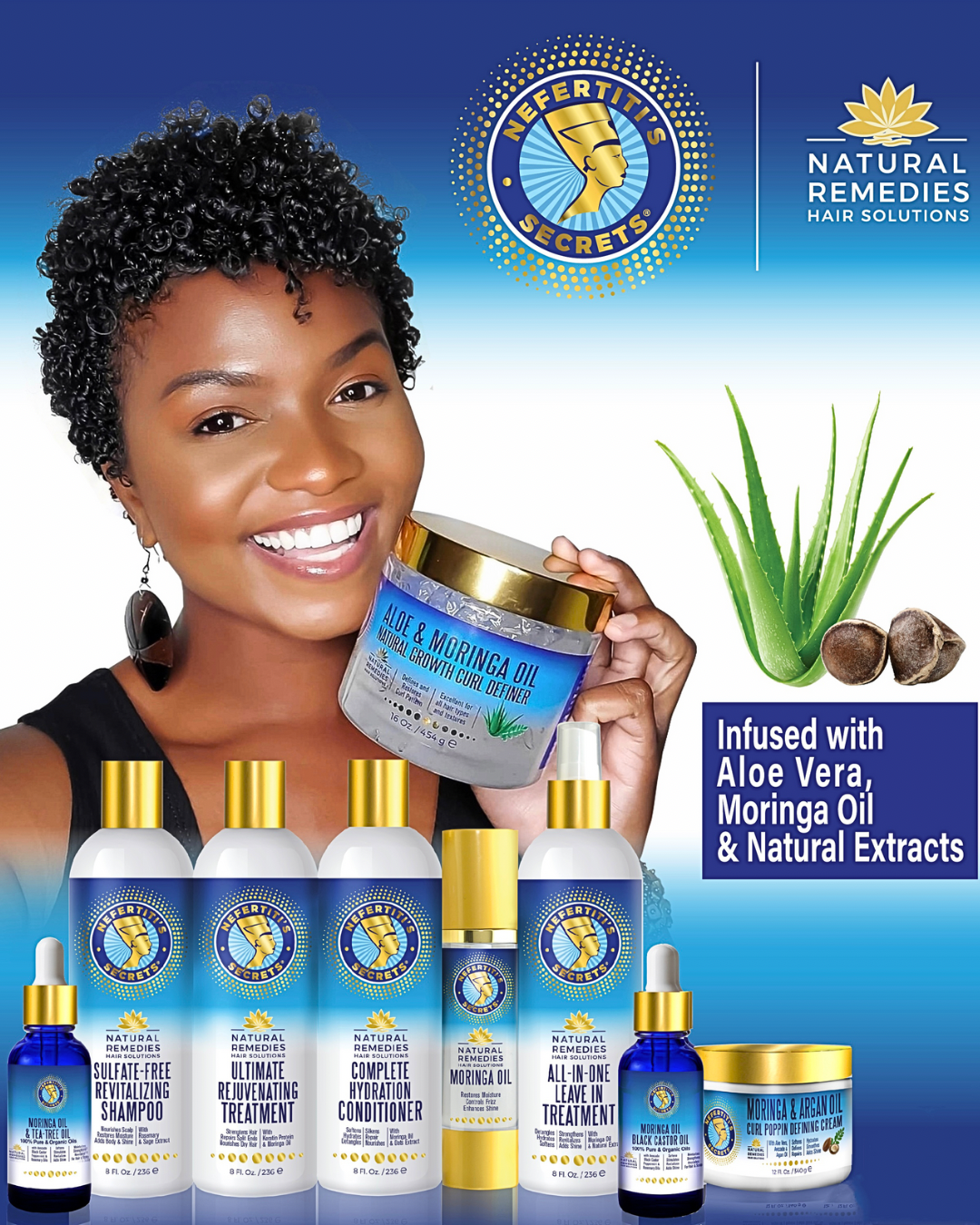 Nefertiti's Secrets Sulfate-Free Revitalizing Shampoo 8oz
