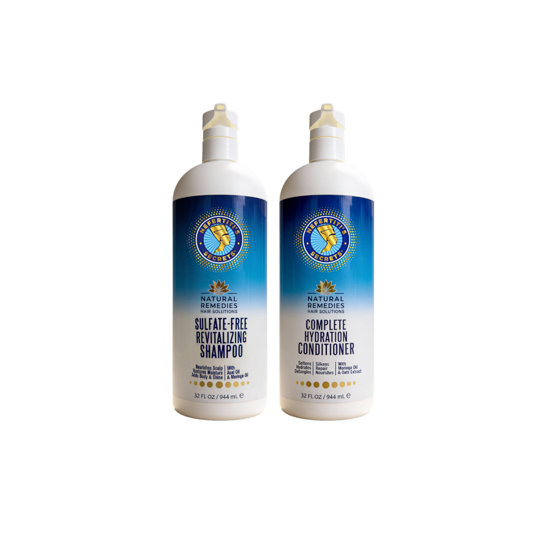 Nefertiti’s Secrets 32 oz Wash-Day Duo (Shampoo + Conditioner)