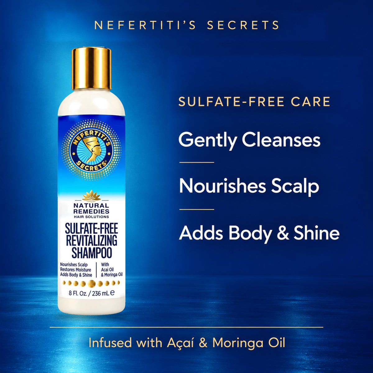 Nefertiti's Secrets Sulfate-Free Revitalizing Shampoo 8oz