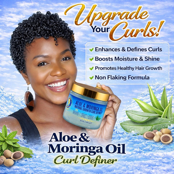Aloe & Moringa Oil Natural Growth 16oz - Nefertiti's Secrets